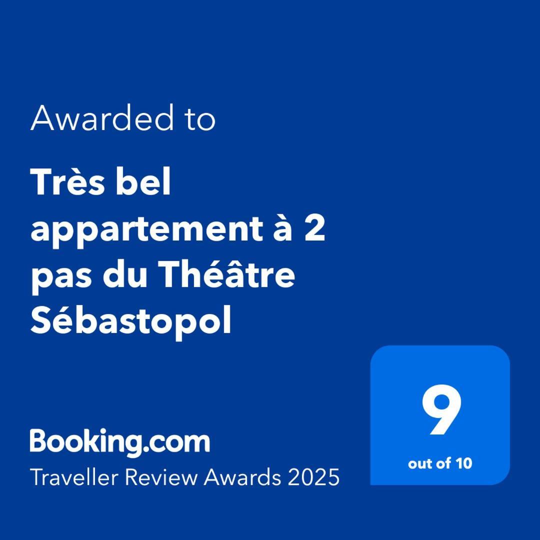 Tres Bel Appartement A 2 Pas Du Theatre Sebastopol ليل المظهر الخارجي الصورة